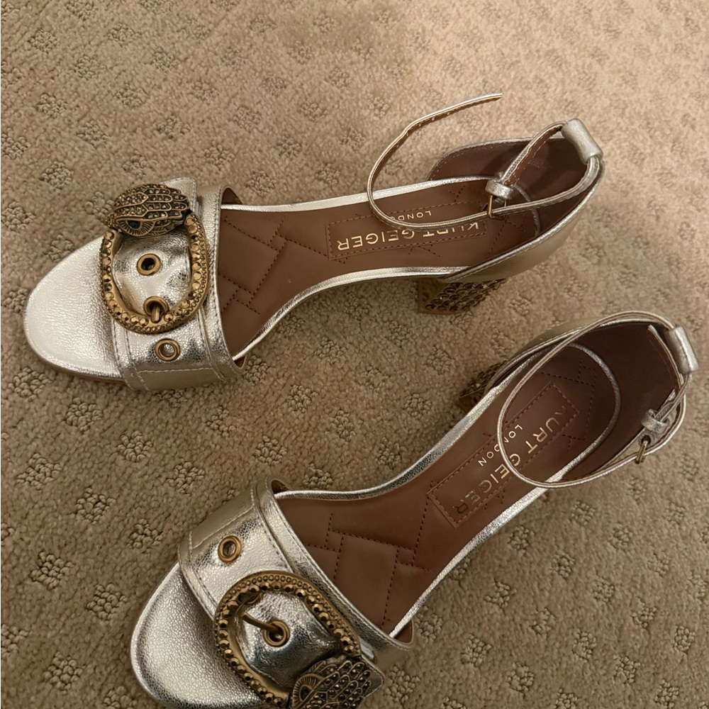 Kurt Geiger Metallic Gold Heels